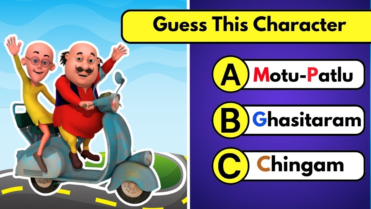 Guess the Motu Patlu Characters | Fun Cartoon Quiz | Fun Learning For Kids