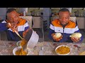 She's not nice to him at all, BIG BITES//AFRICAN FOOD MUKBANG ASMR POTATO FUFU & OGBONO SOUP 