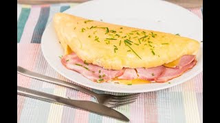 Ham and Cheese Souffle Omelette