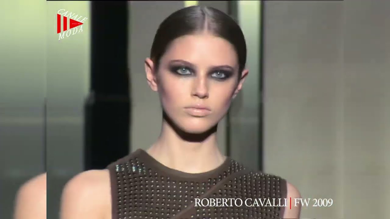 ROBERTO CAVALLI Fall Winter 2009 Paris 4K - Canale Moda