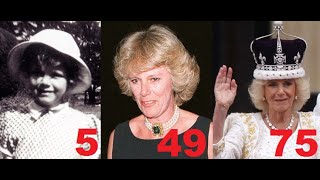 Queen Camilla from 4 to 75 years old