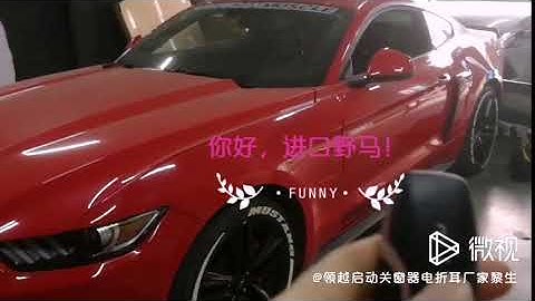 Ford Mustang Automatic Window Roll Up and Mirror Folding by Remote Locking