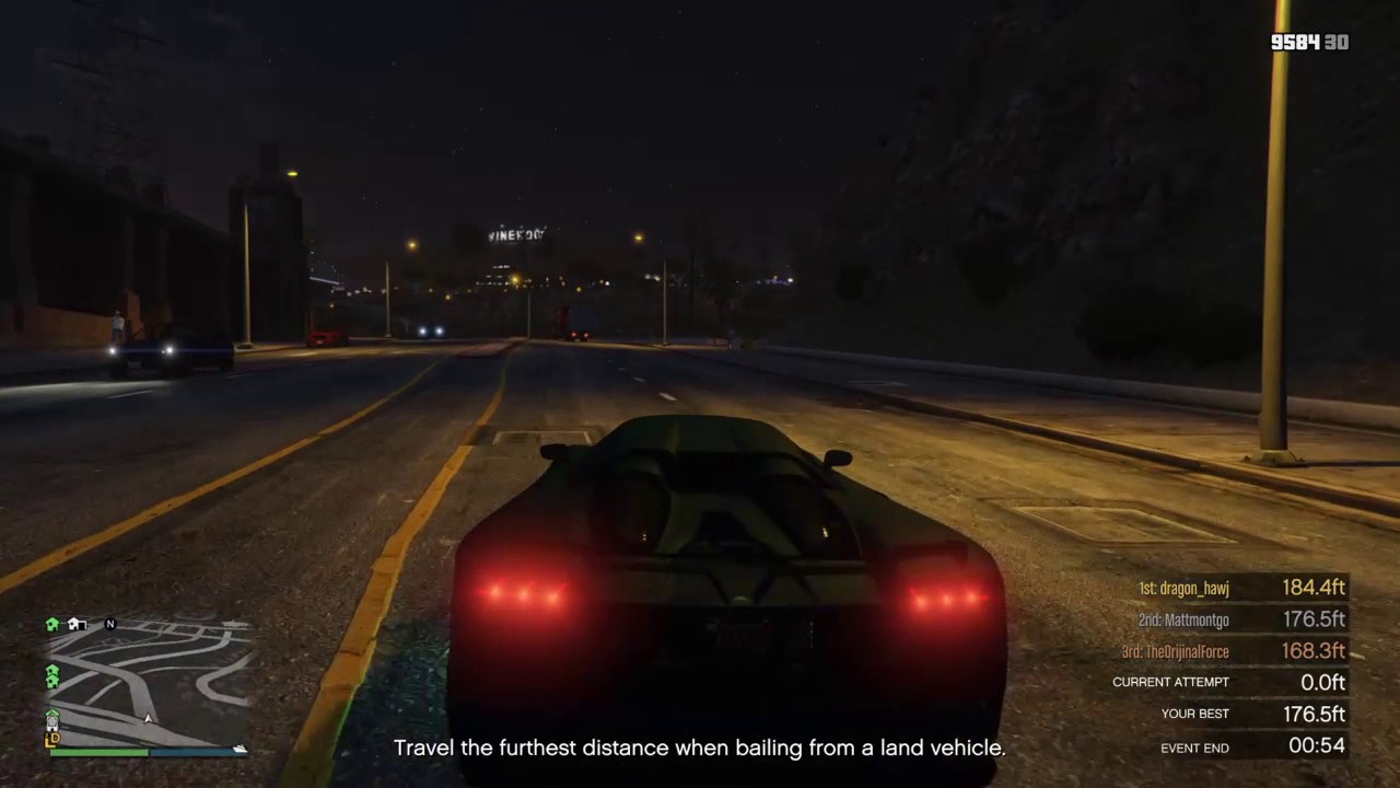 gta 5 travel the furthest distance when bailing