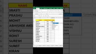 Rank formula in excel|Excel Trick|Formula| #excel #reels #viral #education #explore
