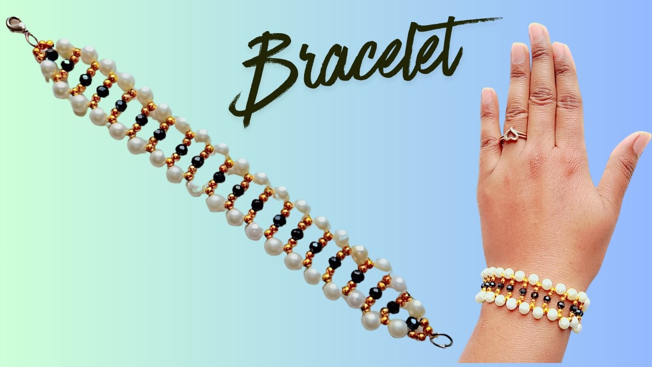Elegant Pearl & Crystal Beaded Bracelet | Easy DIY Jewelry Making at ...