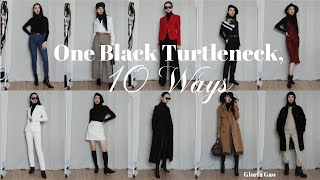 How to Wear a Black Turtleneck| One Turtleneck: 10 Ways