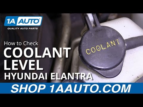 Vidéo: Comment vérifier le niveau de liquide de refroidissement dans ma Hyundai Elantra ?