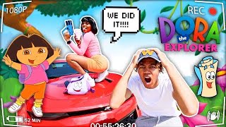 ACTING HOOD AS DORA TO SEE HOW MY BOYFRIEND REACTS!
