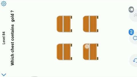 Easy Game Level 84 || Which Chest Contains Gold.