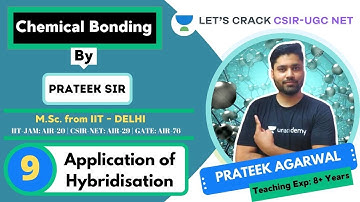Application of Hybridisation | Chemical Bonding | Target CSIR-UGC NET 2020/2021