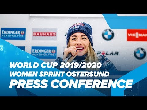 Oestersund Women Sprint Press Conference