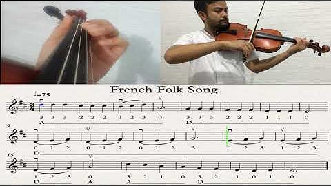 French Folk Song - Violin. Essential Element For String Violin Song No 104
