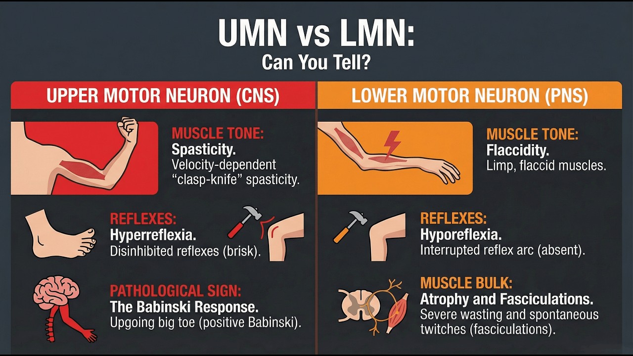The Pyramidal Tract: Corticospinal Anatomy, Spasticity & UMN vs LMN Lesions
