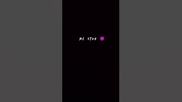 Ek Din Pyar 😈 Mc Stan 😈 | Mc Stan Black Screen Status #shorts