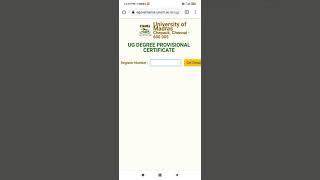 #madras University Chennai #provisional certificate Not yet released