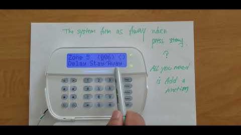 DSC NEO why the system arm as away mode when pressing stay arm