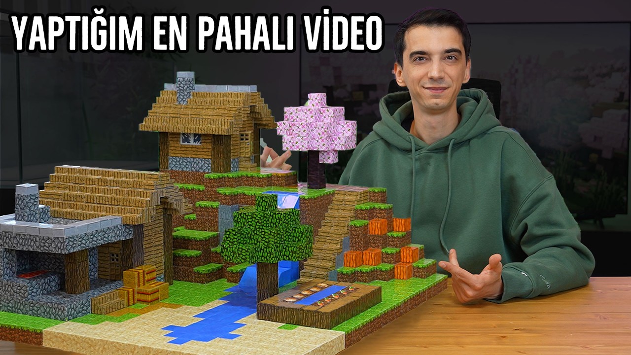 Manyetik Küplerle Dev Minecraft Köyü Yaptım! (En Pahalı Videom)
