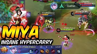 200 Christmas Cheer Miya Hypercarry Insane Damage - Mobile Legends