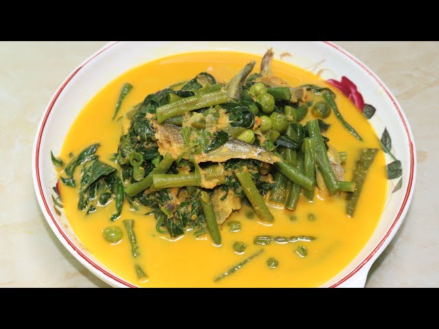 Resep GULAI PUCUK UBI KACANG PANJANG khas Dapur Uni ET class=