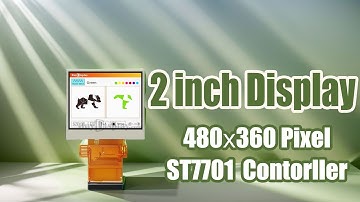 Square 2 inch 480x360 IPS TFT LCD Display SPI+RGB Interface