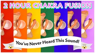 All 7 Chakra Frequencies In Synchronicity  Layered Crystal Singing Bowl Sound Bath
