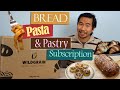 Wildgrain artisan bread pastries and pasta delivery service first unboxing and review