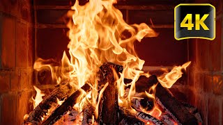 : Cozy Romantic Fireplace 4K ULTRA HD  Crackling Fire Sounds 3 Hours | Relaxing Fireplace Ambience