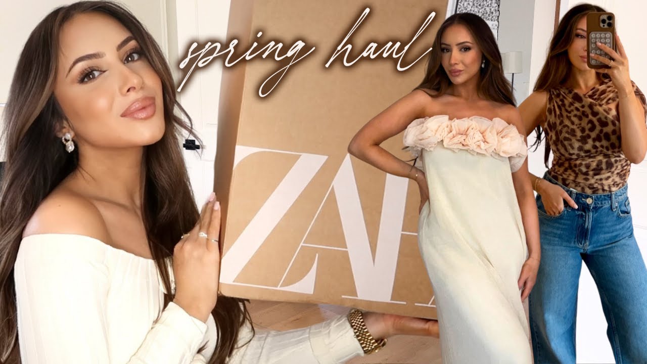 overdue flair ♥ TUBE TOP ORGANZA DRESS /追跡付 HUGE ZARA SPRING HAUL!! Try-on Haul + Styling Spring Trends