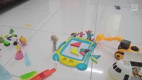 Tangram Puzzles Stop Motion. Sleepy Cat Shape.