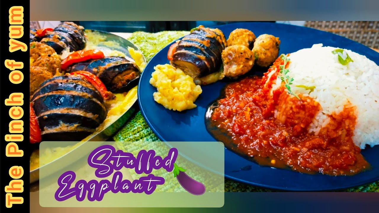 Stuffed Eggplant Recipe by The Pinch of yum YouTube