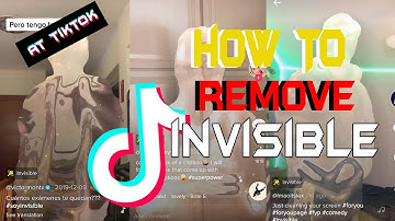 HOW TO REMOVE THE INVISIBLE FILTER ON TIKTOK 100% Working