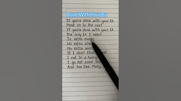 Thumbnail of Done With Your Ex song #lyrics #lyricvideo #song #donewithyourex #shortfeed #youtubeshorts #trending