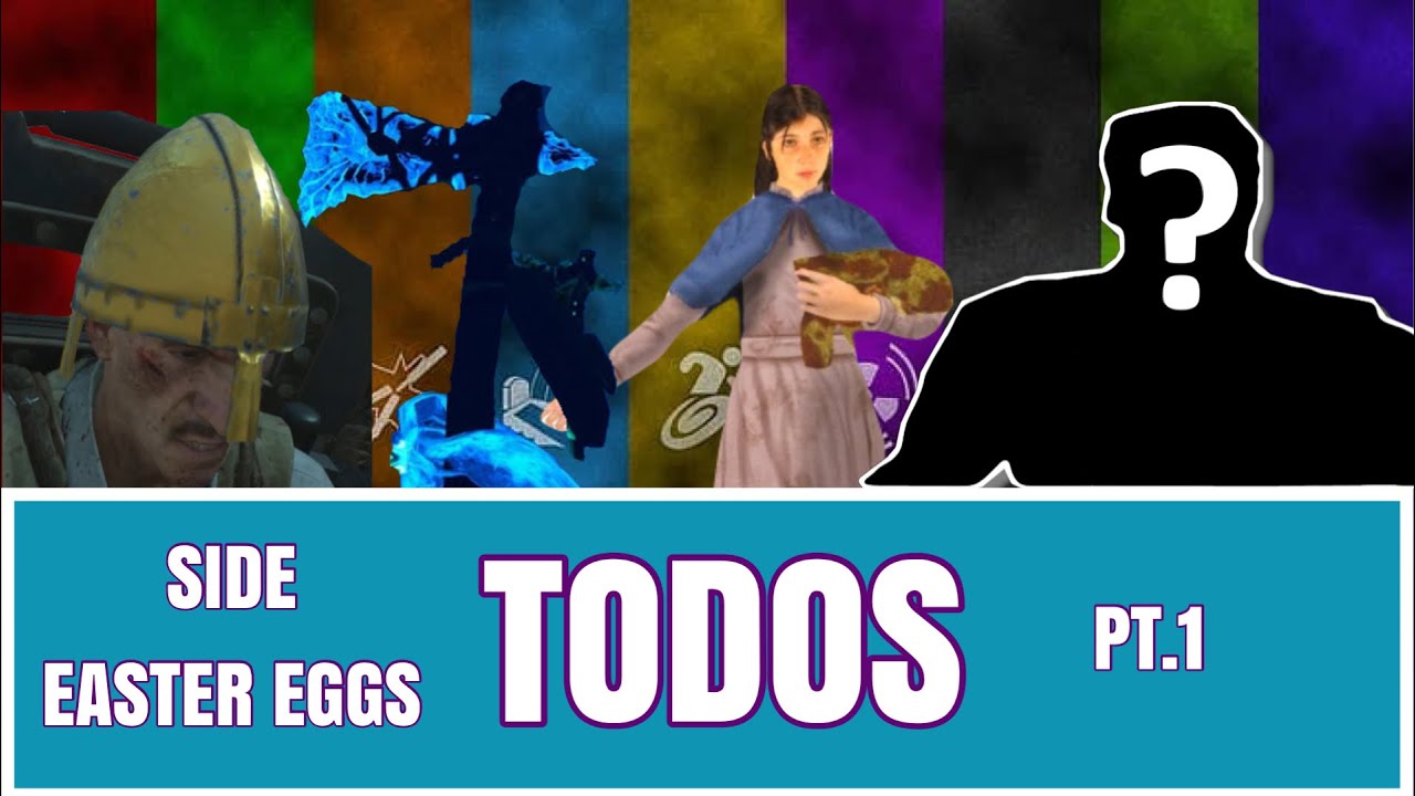 ¡TODOS! LOS SIDE EASTER EGGS DE COD ZOMBIES -PT.1-/ COSAC - YouTube