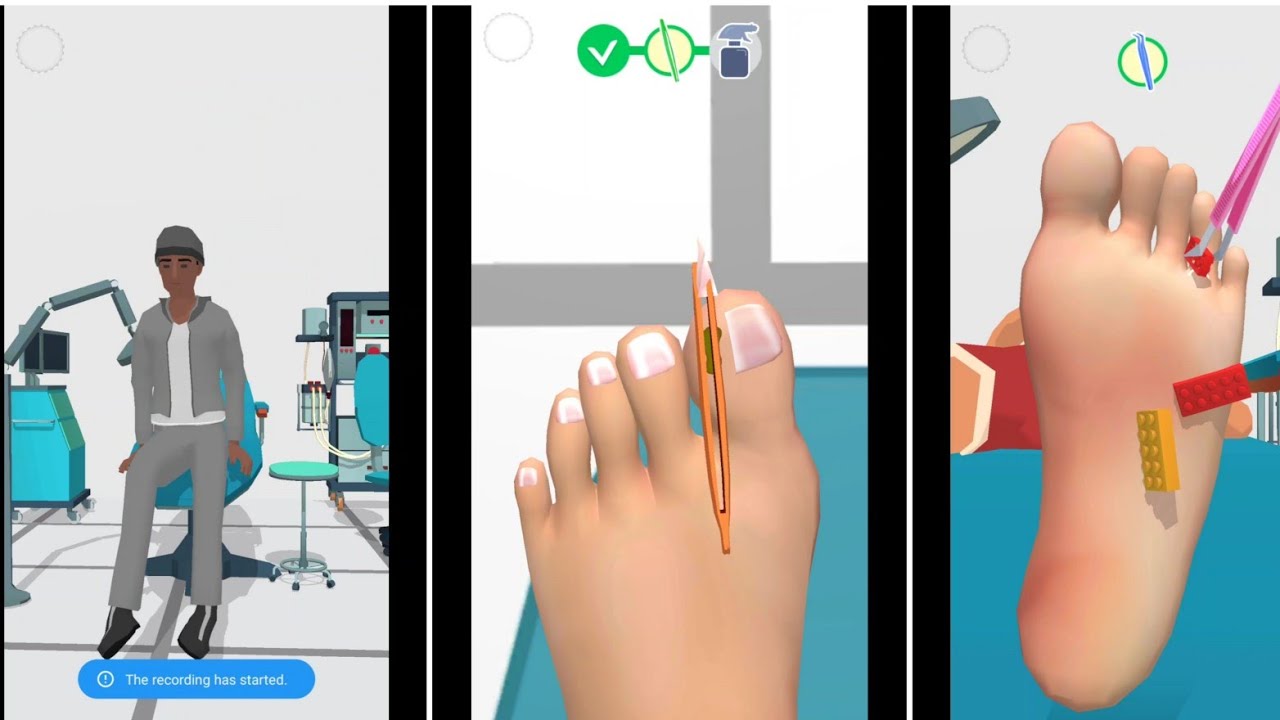 Foot clinic game foot clinic asmr feet care foot clinic asmr foot