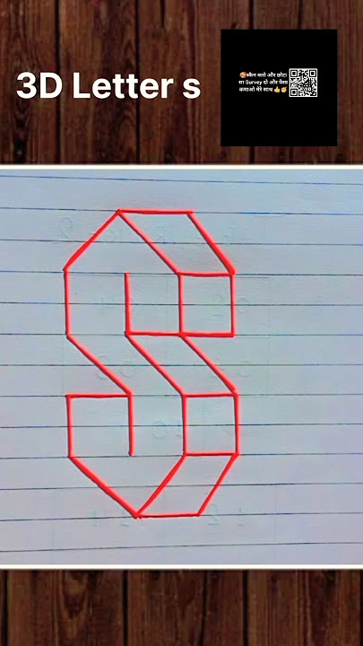 3D Letter S 👍 #art #artist #3dart #artwork #reelsindia #reelsvideo #shorts #drawing
