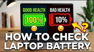 Check laptop  battery health.