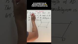 Solving an SAT Math Puzzle, A Parallelogram Problem"