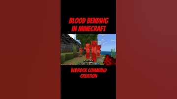 Minecraft Blood Bending! #atla #commandblock #minecraft #bedrockguide #minecrafttutorial
