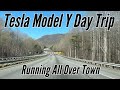 Tesla Model Y Day Trip - Running All Over Town