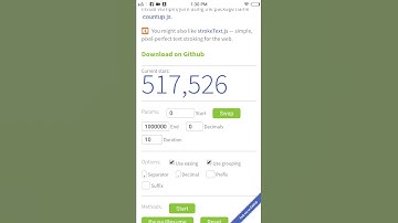 Numbers 1 to 1,000,000 in Ten Seconds