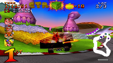 Crash Team Racing 100% Part 21 - Coco Park (Token) (No commentary)