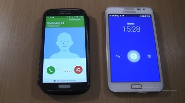 Incoming call &  Ringing alarms at the Same Time   Samsung Galaxy Note 1  Android 7+S4  black