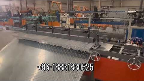 Best price 3m width semi automatic chain link fence machine /manual chain link fence making machine
