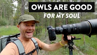 Owls Are Good For My Soul  Wildlife Photography Vlog in the Tetons  Hiking and Shooting Nikon Z9