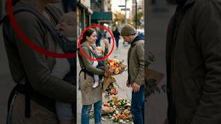 Lady drop the flowers of customer…Then the customer do something unexpected #shorts