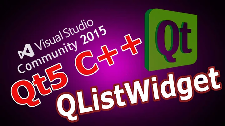 Qt5 C++ Creating  ListWidget Application #11