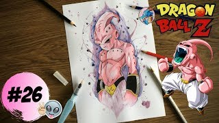 DESENHANDO KID BUU COM AQUARELA [DRAGON BALL Z]