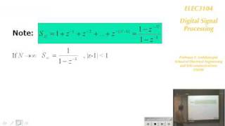 ⁣Digital Signal Processing 3: Introduction to Z-Transorm - Prof E. Ambikairajah