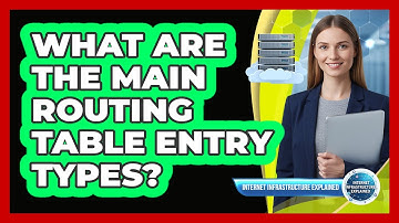 What Are the Main Routing Table Entry Types?