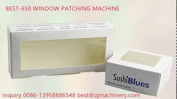 BEST-650 AUTOMATIC WINDOWS PATCHING MACHINE HOT SALE FOR SANDWICH,BOX,HAMBURGER